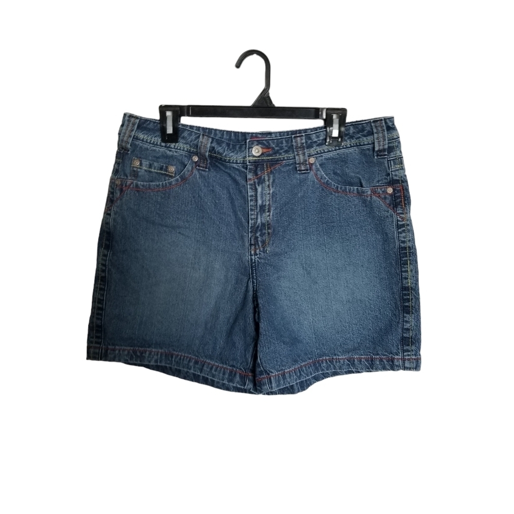 Summer Jean Shorts Size 14 Ladies 100% Cotton Faded Glory